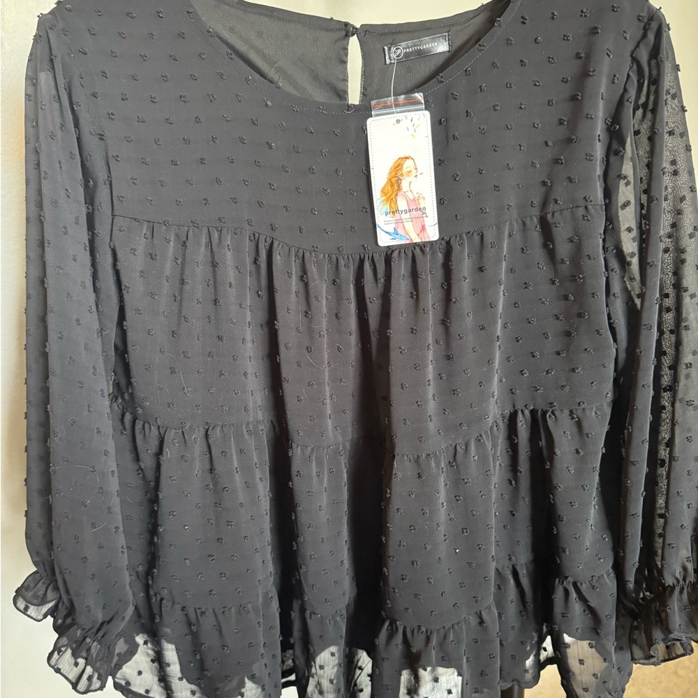 Elegant Black Women's Top